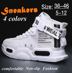 Scarpe eleganti Marca Uomo Casual Sneakers Hightops Trendy Ragazzi Basket Sport Tennis Outdoor Offroad Coppia 230826