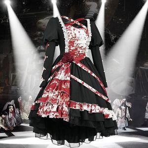 Theme Costume Color Cosplayer Halloween Dress Maid Gothic Women Lolita Dress Party Coplay Costumn Long Sleeve Outfit Carnival Female Clothing 230825
