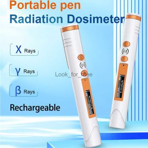 Contatore Geiger Rilevatore di radiazioni nucleari Tipo penna Radioattività in marmo x/y Ray Contatore allarme dose personale con batteria HKD230826