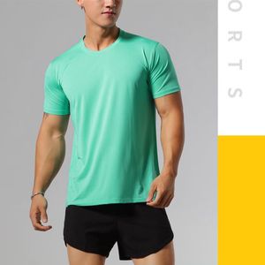 MT-0011 Unisex Round Neck Short Sleeve Quick Dry Running Breathable Top Half Sleeve Summer Ice Silk T-shirt