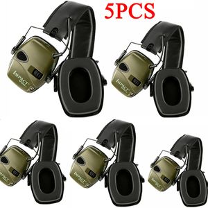 Zestawy pielęgnacji 1/4/5pcs Strzelanie elektroniczne Earmuff Impact Sport anty-nie-szumu ochraniacza uszu wzmocnienie dźwięku taktyczne usłyszenie ochronnego zestawu słuchawkowego 230825