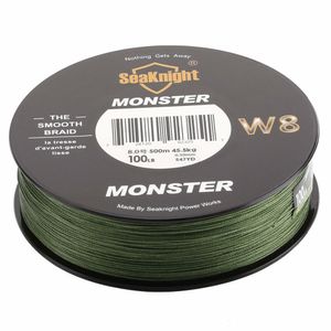 Braid Line MS Series W8 Braided Fishing 500m 5 YDS 8 Strands Wire PE Multifilament Carp 20 30 40 50 80 100lb 230825