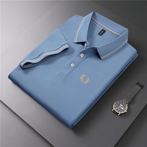 Haftowana koszula polo wysokiej jakości męskiej wysokiej jakości 2023 Summer Tshirt Modna moda Trend Casual Business 230825