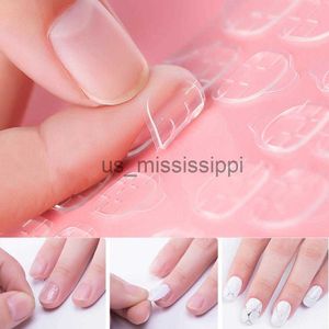 False Nails 120pcspack 명확한 투명한 매끄러운 가짜 손톱 전체 커버리지 거짓 손톱 팁 짧은 Tshaped Water Drop Full Sticker Nail x0826