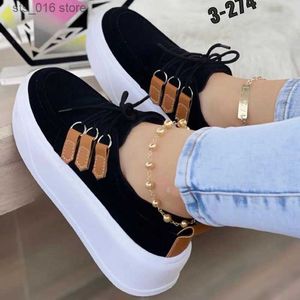 2024 Sneakers Fashion New Fall Top Top Dress High Lace Up Canvas Sapatos Vulcanizados Plataformas de Tênis Sólido Casual Manuários de Ladies T230826 897