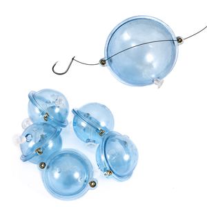 Acessórios de pesca 5 Pcs / Set Float Clear Bolas Redondas Oco Bolha Superfície Floats Tackle Thrower ABS Plástico Ao Ar Livre Mar Acessório 230825