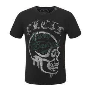 Hot Phillip Plain Men T Shirt Designer PP Skull Diamond T-Shirt Short Sleeve Dollar Bear Tiger Brand Tee High Quality Skulls T Shirt Tops Pp2141