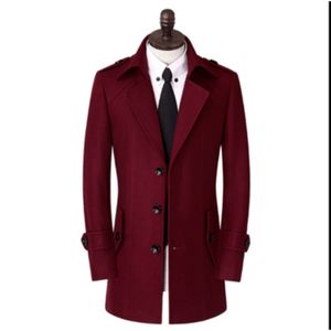 Trench da uomo arrivo Cappotto invernale in lana cappotto slim da uomo casual trench termico capispalla obesi plus isze S 4XL 5XL 6XL 7XL 8XL 9XL 10XL 230825