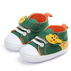 Första vandrare 0-18m canvas babyskor pojkar mjuk sula småbarn spädbarn skor nyfödda pojkar sneakers baby moccasins första walker f22 l0826