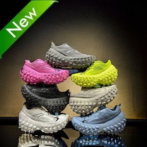 2023 Defender Casual Schuhe Sneakers für Männer Frauen Reifen Schuh Reifen Gummi Plattform Sneaker Klassisches Leder Blau Grün Beige Schwarz Schuh Distressed Traine D9L0 #