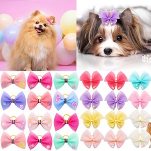 Costumi per gatti 20 pezzi Accessori per capelli per cani in pizzo per cani di piccola taglia Fiocco per fiori fatti a mano Principessa per ragazze Archi per toelettatura Fornitore 230825