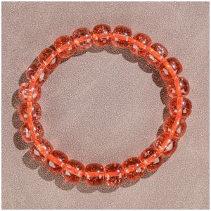 Bracciale con perline elastiche in giada di quarzo rosso per braccialetti con ciondoli unisex Bracciale da uomo Braccialetti di design Gioielli di design Gioielli di design