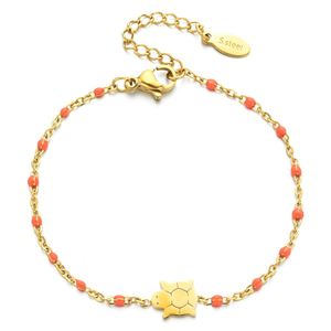 Braccialetto ZMZY 8 pz/set lotti all'ingrosso misto Boho perline tartaruga fascino braccialetto a catena gioielli bohemien braccialetto in acciaio inossidabile per le donne