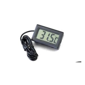 Andra mätanalysinstrument grossistprofessinal mini digital LCD -sond akvarium kylskåp zer termometer termograf tem ot6ch