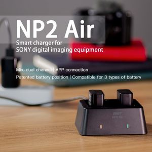 Carregadores de câmera NP2 Air Sony Bateria Carregador 25W USB Tipo C PD Mix Dual Channel para SONY NP FZ100 NP FW50 NP BX1 230825