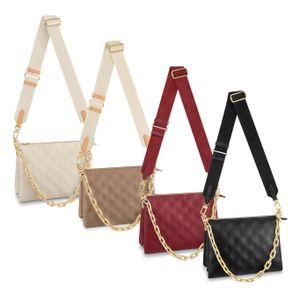 Leather CrossBody Coussin fashion Bags Strap Luxurys Purse handbag Woman chain Designer Shoulder bags travel Clutch tote envelope satchel bag