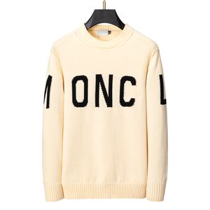 Herrtröjor Fashion Men's Casual Round Long Sleeve Sweater Män kvinnor Lettertryck Ströjor#008