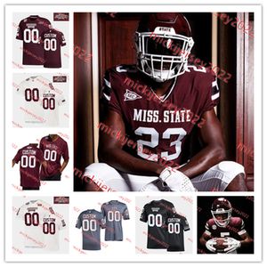 2023 MSU Football Jersey Collin Duncan Simeon Price Jevon Banks Decarlos Nicholson Jaden Walley Tyrus Wheat Mississippi State Bulldogs tröjor