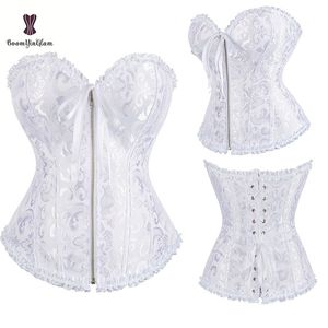 Cintura Barriga Shaper Drop Corset Est Baixo Preço Espartilhos Zipper Korset Mulheres Outfit Plus Size 6XL Bustier Floral Jacquard Lace Up Gorset 230825