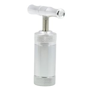 Stal nierdzewna/stop ze stopu cynku Pyłek Pyłek Zioły Tobacco pyłek pyłku Sliver Tobacco Crusher Hadrine do Bong Shisha 85 mm