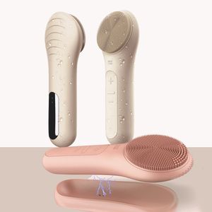 Rengöringsverktygstillbehör Sonic Cleansing Brush Waterproof Face Scrub för män Kvinnor Uppladdningsbara borstar och Exfoliati 230825