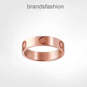 Designer Rings Ring Pair Ring Titanium Steel Sier Couples Men and Women Rose Gold Jewelry for Lovers Gift Size 5-11