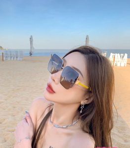 2023 New MUI Frameless Trimmed Sunglasses for Women with Large Frames, Slim Sunglasses, Fashionable Face, Network Red, Same Style Glasses