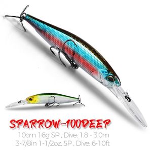 Baits Lures 10cm 16g Long Casting Fishing Tungsten Minnow Hard Bait Pike Bass Jerkbait Wobblers Weight System Crank Tackle Hooks SP 230825