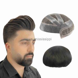 합성 가발 nlw toupee for men Human Hair Replacement System Hair Units Thin Mono PU 헤어 보철물 헤어 조각 x0826