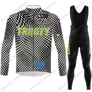 Maglia da ciclismo Set 2023 Racing Team Set Autunno Inverno Abbigliamento Uomo Giacca da bici da strada Tuta da bicicletta Collant con bretelle Maillot 230825