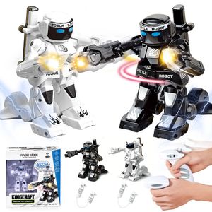 ElectricRC Animals RC Robot Battle Boxing Toy With Cool Light Sound Effects Gest Sensing Remote Control for Kid Gift 230825