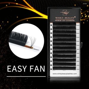 Ciglia finte Winky Beauty Easy Fan Estensione ciglia Un secondo Fioritura Fioritura automatica Visone finto Auto-Fan Volume Morbido Naturale