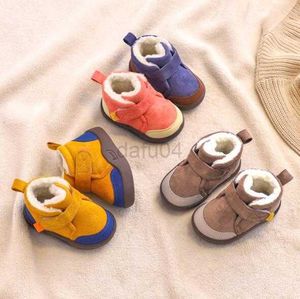 Primeiros caminhantes infantil criança botas inverno bebê meninas meninos botas de neve quente pelúcia ao ar livre fundo macio antiderrapante crianças botas crianças sapatos l0826