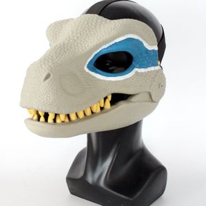 Maschere per feste Maschera di dinosauro Oggetti di scena per giochi di ruolo Copricapo per prestazioni Jurassic World Raptor Festival Giocattolo per bambini Regalo di carnevale 230825