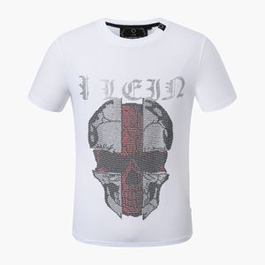 Designer PP Schädel Diamant T-Shirt Tiger Phillip Plain Männer T Shirt Kurzarm Dollar Bär Marke T-stück Hohe Qualität Schädel T Shirt Tops Pp2113