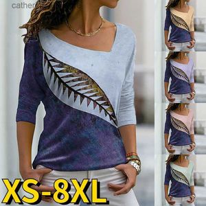 Frauen T-Shirt sexy V-Ausschnitt Neues Design Langarm Frühling und Herbst Frauenmodelle Tägliches Street Lose T-Shirt T230826