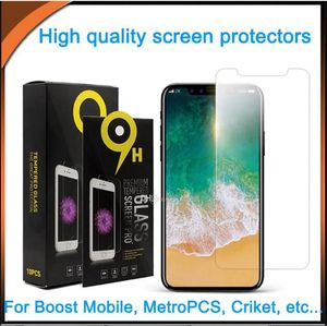 Para iphone 15 14 13 Pro max protetor de tela de vidro temperado A12 A03S A32 MOTO One 5G todos os EUA chegando novo modelo com caixa de varejo
