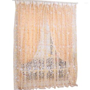 Curtain 100 X200cm Window Screen Tulle Curtains Top Quality Screening Voile Sheer Floral