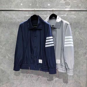 kaje mens jackets direct tb tom Autumn/Winter New 4 Bar Polo Collarジャケットユニセックスカジュアル汎用コート