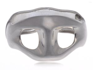 Bangle Abstract Interesting Silvery Tone Staring Eyes Cutout Mask Fashion Bracelet