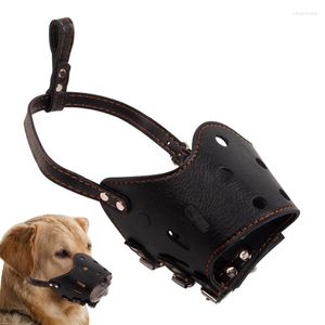 Dog Collars Leather Muzzle Muzzles For Anti Biting Barking Indoor Small Medium And Large Dogs