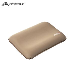 Bags Bswolf Automatic Iatable Pillow Camping Air Pillow Ultralight Hiking Sleeping Pillow Outdoor Compressible Travel Pillow