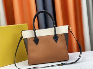 2023 Top Designer Tote Bag Женщины на боковых сумочках 53823 Сумки для плеча высочайшего качества кожаные цветы.