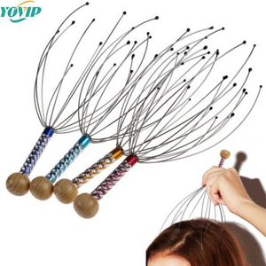 Head Massager Body Massage Device Relaxation Octopus Scalp Instrument Scratcher Relieves Tension Health Care Tools Random 230826