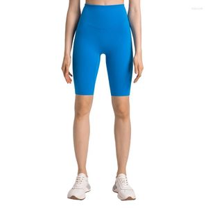 Pantaloncini attivi Sport Donna Palestra Vita alta Leggings elastici senza cuciture Allenamento fitness Corsa Pantaloni da yoga Pantaloncini da motociclista traspiranti