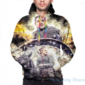 Men's Hoodies Mens Sweatshirt For Women Funny The Last Kingdom Print Casual Hoodie Streatwear