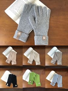 Winter-Touchscreen-Handschuhe für Männer und Frauen, warme, rutschfeste Strickhandschuhe aus reiner Wolle für Mädchen, Geschenk