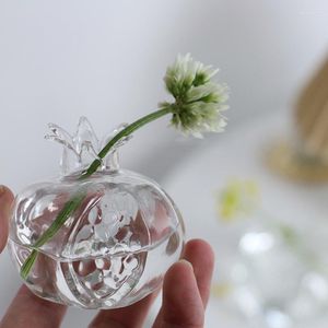 Vasi Vaso di fiori in vetro per decorazioni per la casa Tavolo terrario Ornamenti da tavolo Desktop nordico