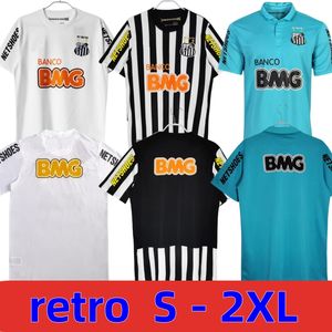 1912 2011 2012 Santos Retro Soccer Jersey Neymar Jr Ganso Elano Borges 2011 2012 Felipe Anderson Vintage Classic Football Dortse Jersey