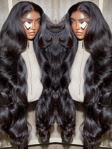 Волна тела 13x4 HD Кружевое лобное парик 13x6 Блестящих париков Человеческие волосы готовы носить волнистый кружевный парик для волос для женщин для женщин